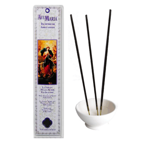 Inciensos Radhe Shyam de la colección Ave Maria, (Religiosos ) elaborados con productos naturales y exclusivos TE ENCANTARAN por su Calidad y su Aroma.