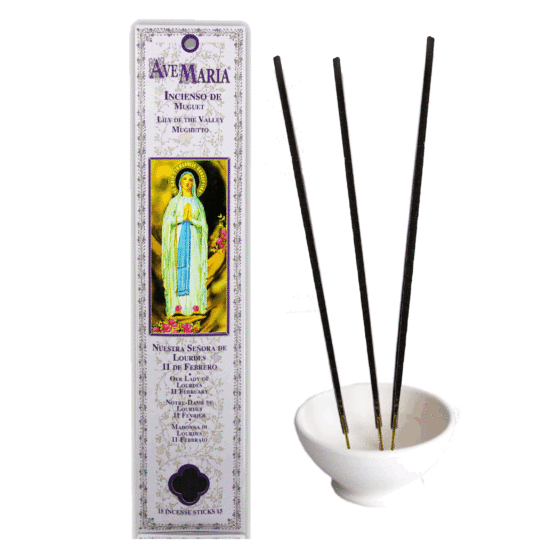 Inciensos Radhe Shyam de la colección Ave Maria, (Religiosos ) elaborados con productos naturales y exclusivos TE ENCANTARAN por su Calidad y su Aroma.