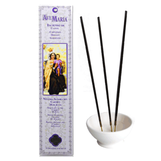 Inciensos Radhe Shyam de la colección Ave Maria, (Religiosos ) elaborados con productos naturales y exclusivos TE ENCANTARAN por su Calidad y su Aroma.