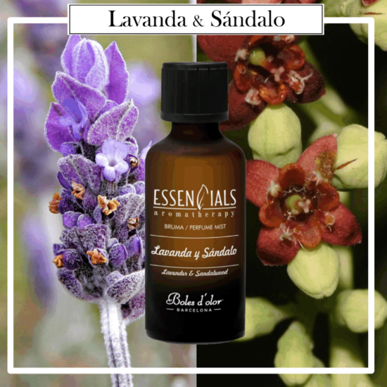 Brumas Essencials Boles d´Olor 50 ml Lavanda y Sándalo. Ideales para utilizarlos en los Brumizadores / Humidificadores. Aromaterapia PARA TU HOGAR.