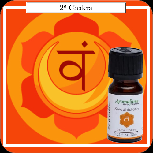 Aceite esencial 100% Natural Sinergia 4 °Chakra Swadishtana. Desarrollado para abrir y equilibrar los principales chakras del cuerpo con los aceites esenciales naturales.