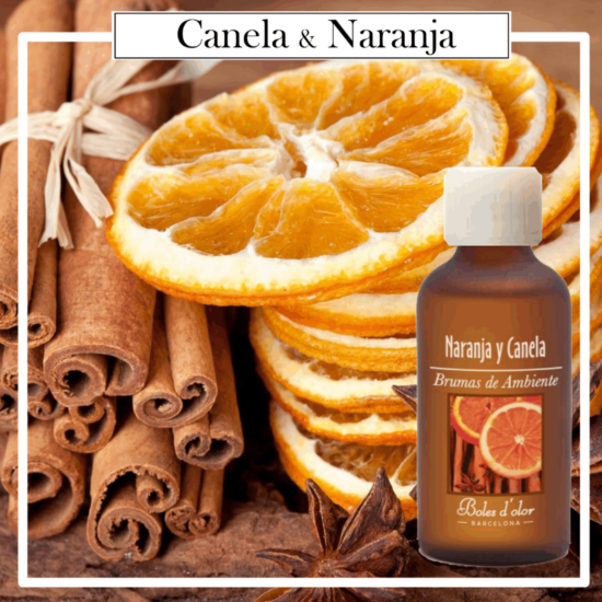 Brumas Naturales Boles d´Olor Naranja/Canela, 50 ml. Ideales para utilizarlos en los Brumizadores / Humidificadores. Aromaterapia PARA TU HOGAR.