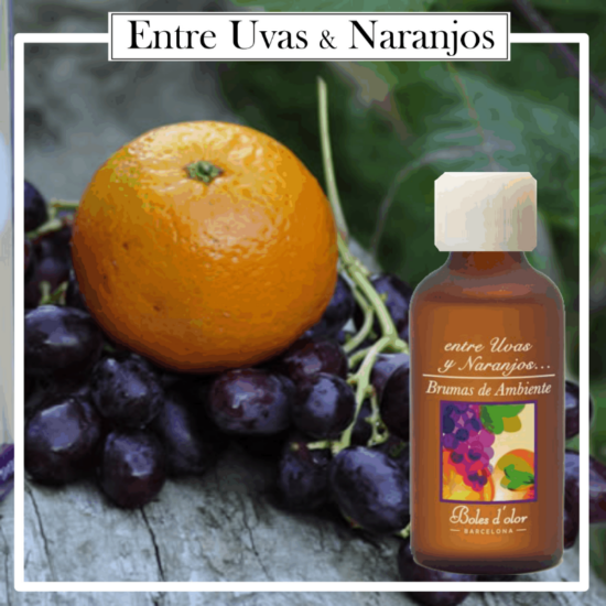 Brumas Naturales Boles d´Olor Uvas, Naranjos, 50 ml. Ideales para utilizarlos en los Brumizadores / Humidificadores. Aromaterapia PARA TU HOGAR.