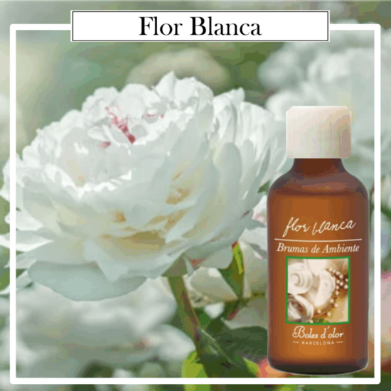 Brumas Naturales Boles d´Olor Flor Blanca, 50 ml. Ideales para utilizarlos en los Brumizadores / Humidificadores. Aromaterapia PARA TU HOGAR.