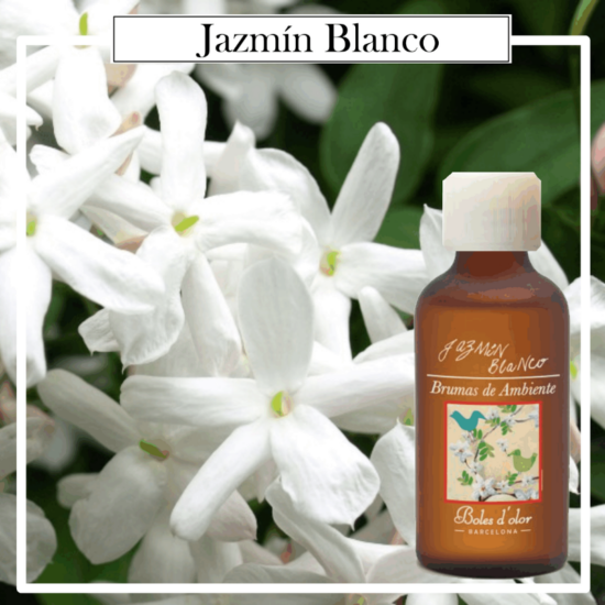 Brumas Naturales Boles d´Olor Jazmin Blanco, 50 ml. Ideales para utilizarlos en los Brumizadores / Humidificadores. Aromaterapia PARA TU HOGAR.