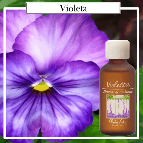 Brumas Naturales Boles d´Olor Violeta, 50 ml. Ideales para utilizarlos en los Brumizadores / Humidificadores. Aromaterapia PARA TU HOGAR.