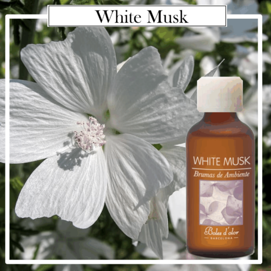 Brumas Naturales Boles d´Olor White Musk, 50 ml. Ideales para utilizarlos en los Brumizadores / Humidificadores. Aromaterapia PARA TU HOGAR.