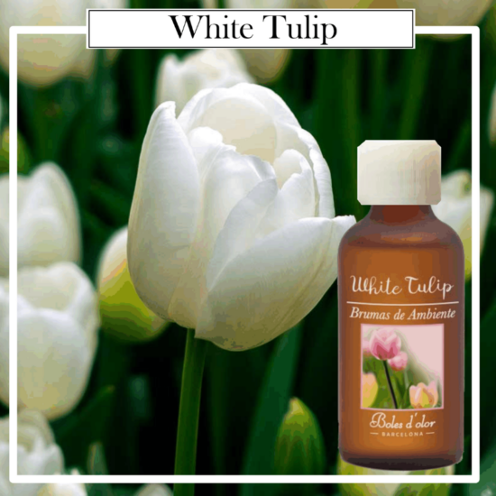 Brumas Naturales Boles d´Olor White Tulip, 50 ml. Ideales para utilizarlos en los Brumizadores / Humidificadores. Aromaterapia PARA TU HOGAR.