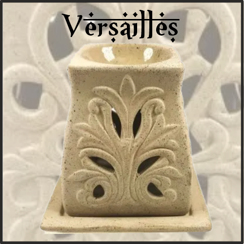 Lamparilla Quemador de Esencias Barro Cerámico Versailles. IDEAL para el uso en combustión de aceites esenciales y ceras aromáticas naturales. AROMATERAPIA