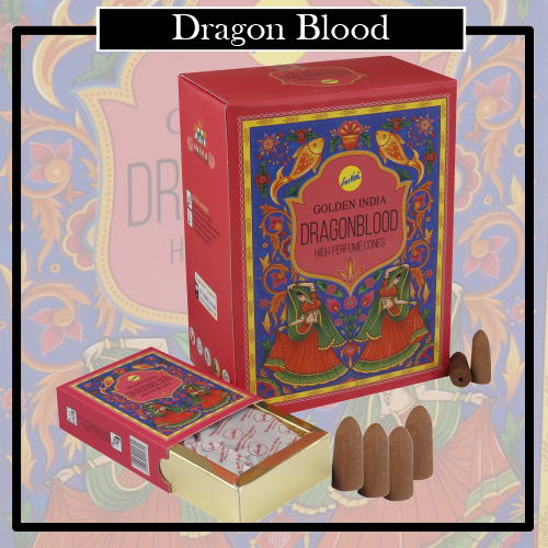 Incienso Conos Reflujo Natural Dragon Blood Elaborados poder conseguir un aroma natural y un desarrollo de su combustión descendente.