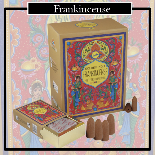 Incienso Conos Reflujo Natural Frankincense. Elaborados poder conseguir un aroma natural y un desarrollo de su combustión descendente.