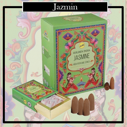 Incienso Conos Reflujo Natural Jazmín. Elaborados poder conseguir un aroma natural y un desarrollo de su combustión descendente.