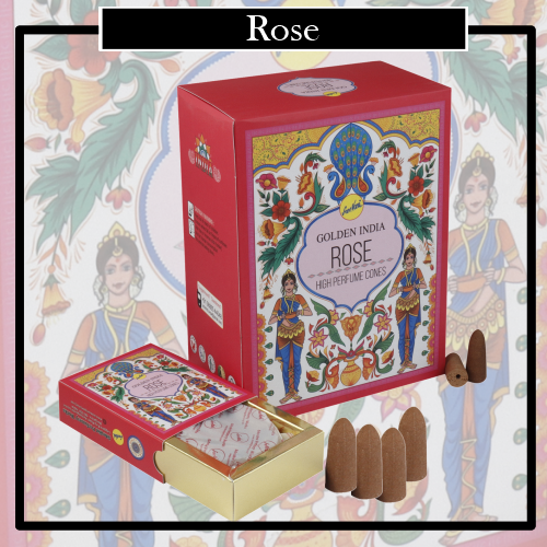 Incienso Conos Reflujo Natural Rose. Elaborados poder conseguir un aroma natural y un desarrollo de su combustión descendente.