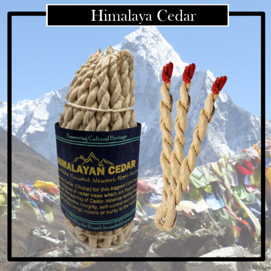 El incienso de cuerda es una de las formas más antiguas y bellas del incienso tradicional budista tibetano. Elaborados con diferentes hierbas naturales nepalíes