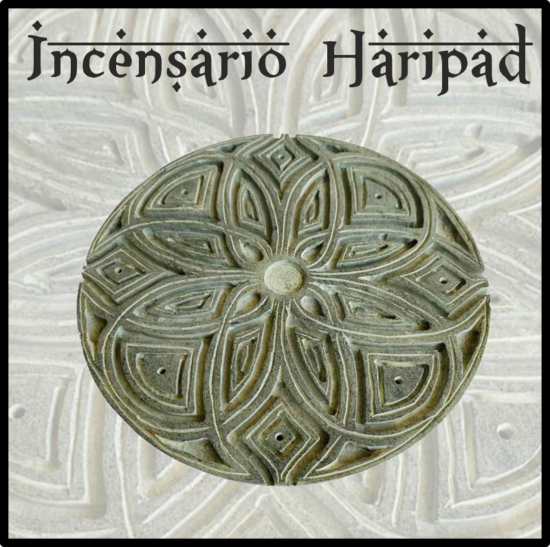 ncensario quemador elaborado de piedra de Jaspe, con representaciones de simbología. Ideal para trabajar inciensos varillas y conos. Artesanía de India.