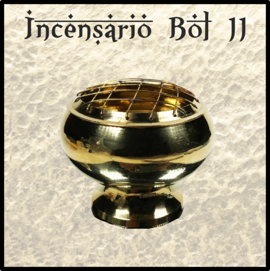 Incensario quemador LITURGICO especial para inciensos RESINAS NATURALES. Elaborado en metal, tallado y pintado a mano. Trabajo artesanal de India.