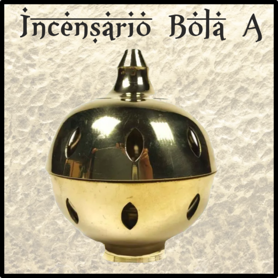 Incensario quemador LITURGICO especial para inciensos RESINAS NATURALES. Elaborado en metal, tallado y pintado a mano. Trabajo artesanal de India.