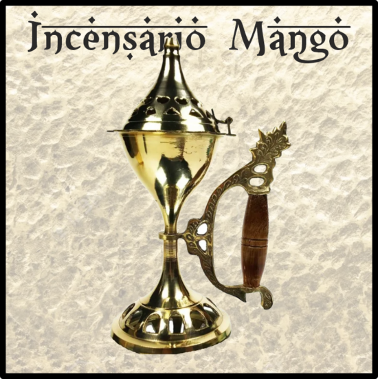 Incensario quemador LITURGICO especial para inciensos RESINAS NATURALES. Elaborado en metal, tallado y pintado a mano. Trabajo artesanal de India.