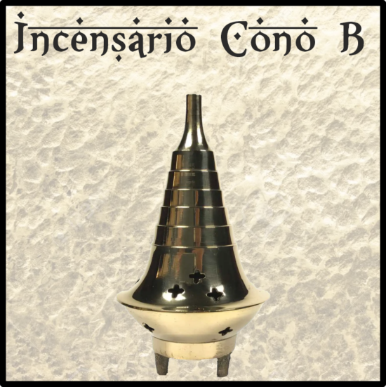 Incensario quemador LITURGICO especial para inciensos RESINAS NATURALES. Elaborado en metal, tallado y pintado a mano. Trabajo artesanal de India.