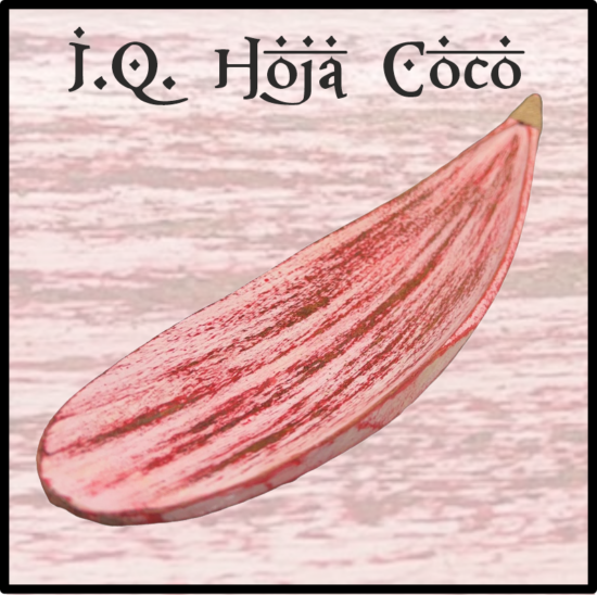 Incensario natural de hoja de Coco, pintado a mano. Ideal para trabajar inciensos en formato varillas. Grande, práctico y decorativo. ARTESANIA INDIA.