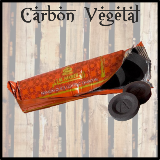 Carbón Litúrgico vegetal, adecuado para el uso de la quema de inciensos en resinas, maderas y otros elementos de la naturaleza. Encendido rápido.