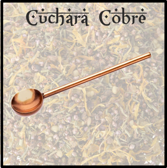 Cucharilla de cobre. Optima para el uso medidor y dosificador de nuestro carbón vegetal y tamizadores. Herramienta imprescindible de uso.