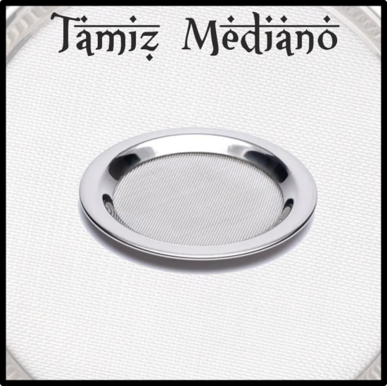 Tamizador, aleación de 7 metales con galvanizado liquido metálico. Especial para una duración sin límites, Elemento imprescindible para sus resinas.